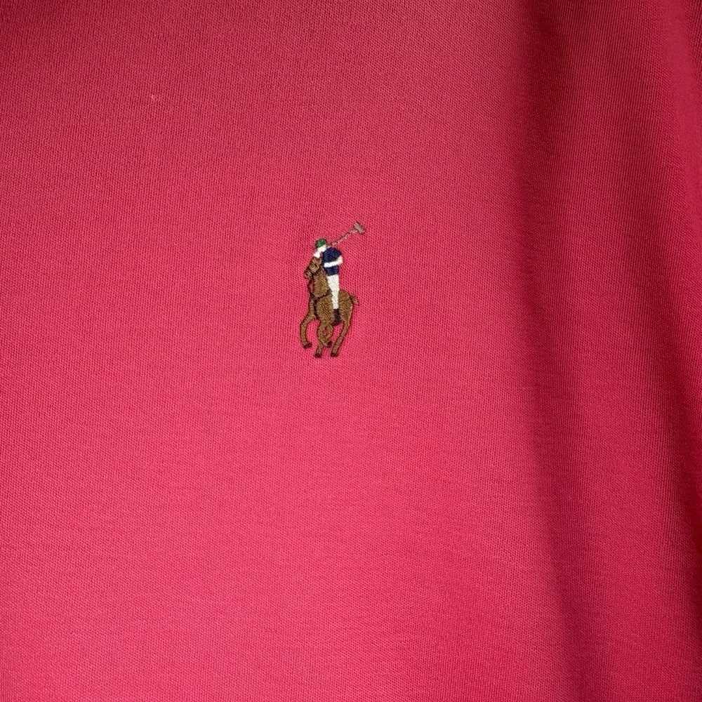 Polo Ralph Lauren Men's Size 2XB Rose Red Pima Soft Cotton Polo Shirt Flesh Pony